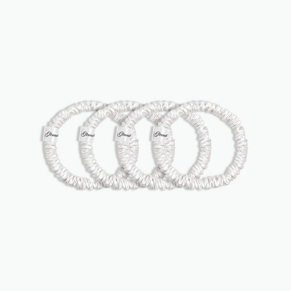 Marshmallow Silk Scrunchies