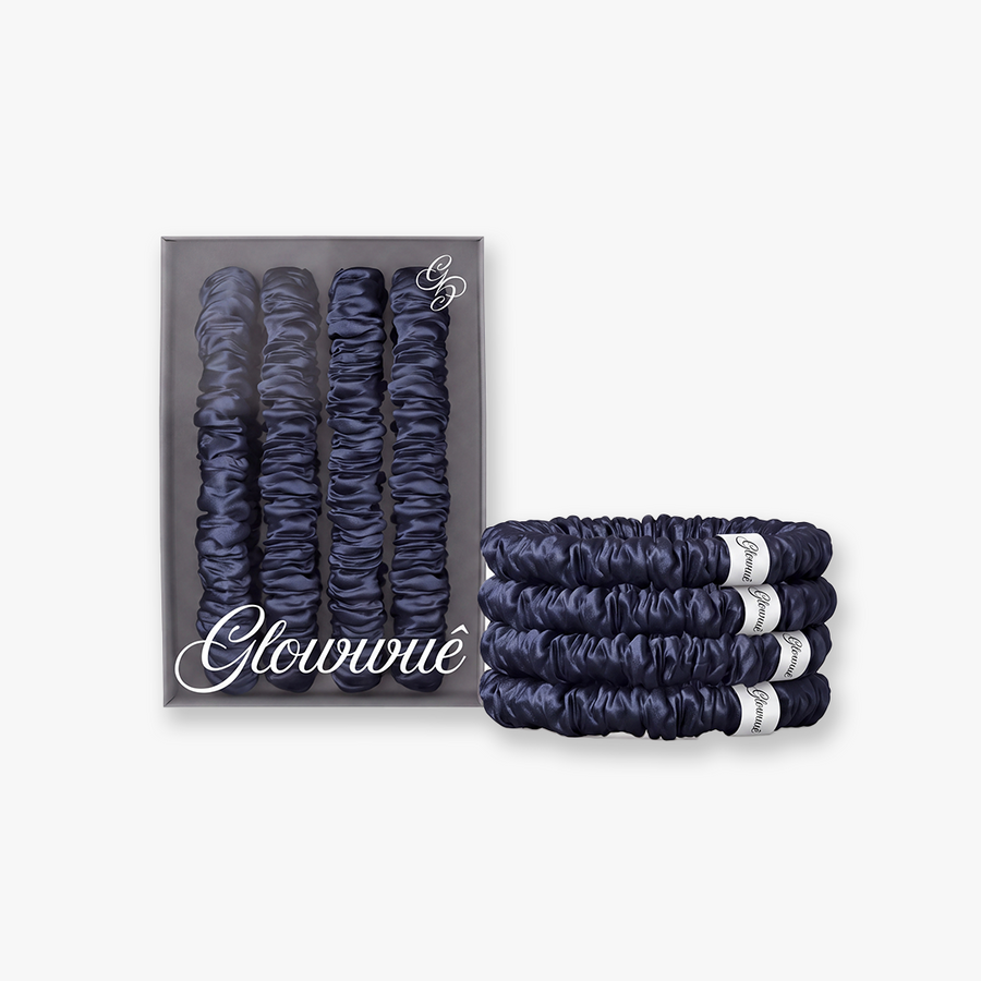 Blueberry Silk Scrunchies