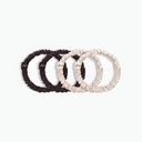 Marshmallow + Chocolate Silk Scrunchies
