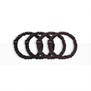 Noir + Chocolate Silk Scrunchies
